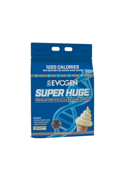 EVOGEN ايفوجين نيوترشن سوبر هيوج ماس جينر (5.4 كجم) - ايس كريم فانيليا