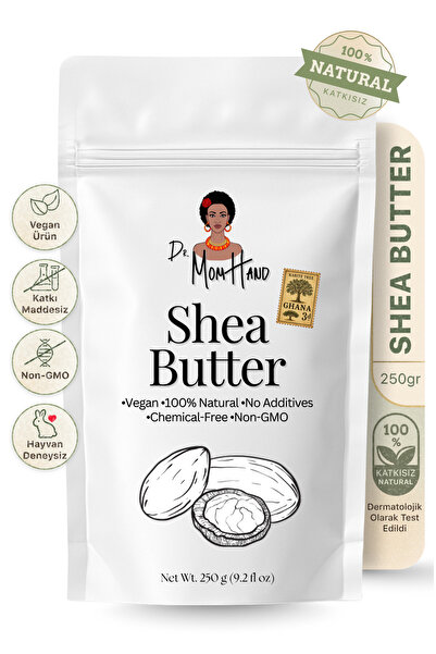 Dr. Mom Hand Afrika Shea Butter (YAĞI) 250 Gr, %100 Saf, Ham, Rafine Edilmemiş
