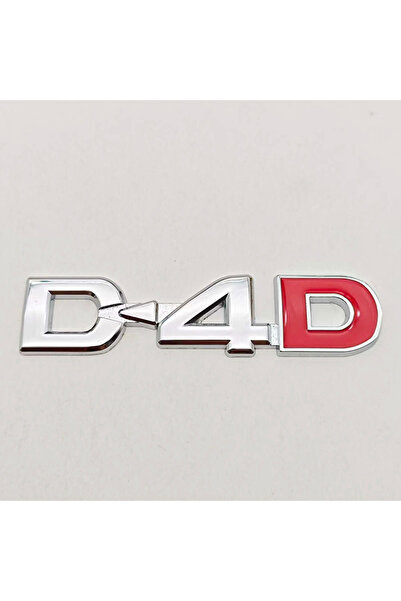 Choice شعار سيارة معدني ثلاثي الأبعاد فضي وأحمر، حروف D4D، ملصق شعار صندوق ال...