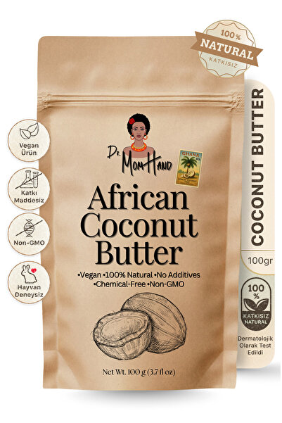 Dr. Mom Hand زيت جوز الهند الطبيعي من بذور أتا الأفريقية 100 جرام، خام، غير مكرر