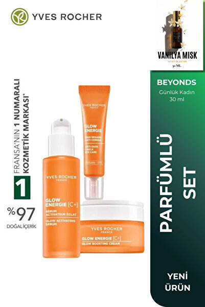 Yves Rocher Glow Energie C Vitamini Bakım Seti Serum Gündüz Kremi Göz Kremi I...