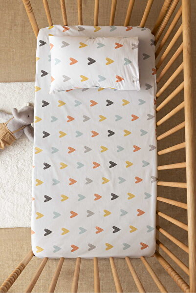 lizayn home طقم ملاءات سرير رانفورس مصنوع من القطن بنسبة 100%، مقاس 80x140، م...