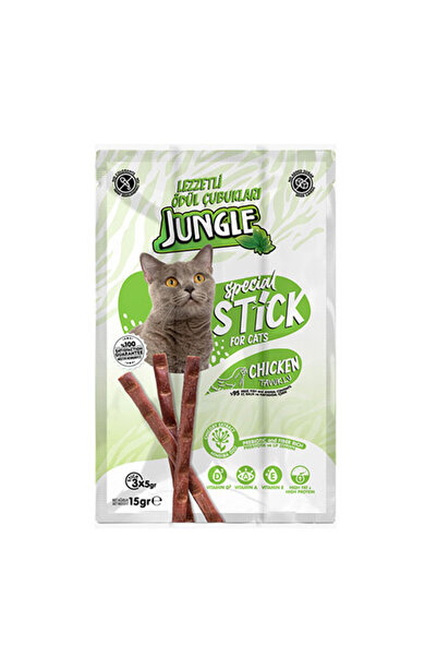 Jungle Sticks Tavuklu Kedi Ödül Çubuğu 3x5 Gr