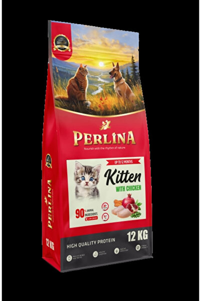 Perlina Yavru Kedi Maması, Tavuklu, Yüksek Protein, 12 kg