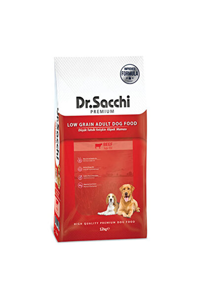 Dr. Sacchi Dr.Sacchi Premium Sığır Etli Düşük Tahıllı Yetişkin Köpek Maması 1...