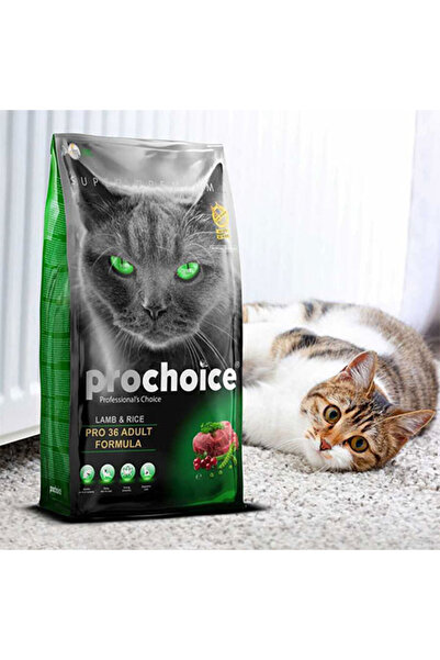 ProChoice Pro Choice Pro 36 Kuzulu ve Pirinçli Yetişkin Kedi Maması 2 Kg