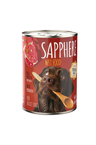 Sapphere Kırmızı Etli Yetişkin Köpek Konservesi 400 Gr