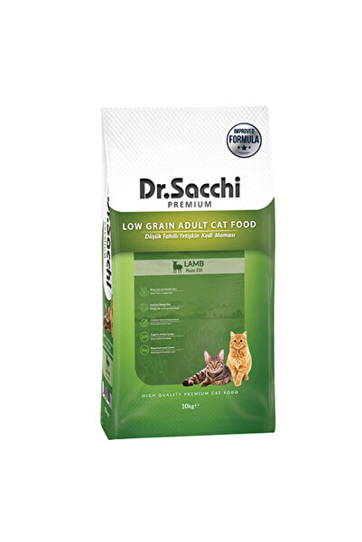 Dr. Sacchi Dr.Sacchi Premium Kuzu Etli Düşük Tahıllı Yetişkin Kedi Maması 10 Kg