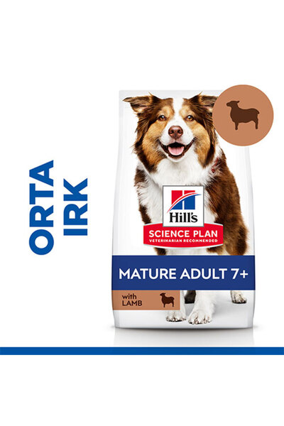 Hill's Hill’s SCIENCE PLAN Mature Adult 7+ Medium Lamb & Rice Orta Irk Kuzulu...