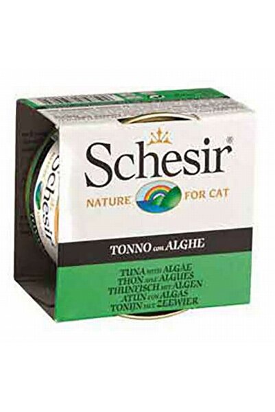Schesir Ton Balıklı ve Yosunlu Jelly Yetişkin Kedi Konservesi 85 Gr