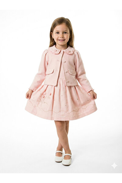 XO Kids فستان بناتي + بوليرو 5-8 سنوات 52143