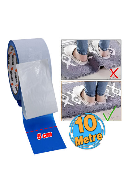 Badem10 Kilim Paspas Halı Bant 50 mm X 10 Mt Kaymaz Çift Taraflı Yapışkan Top...