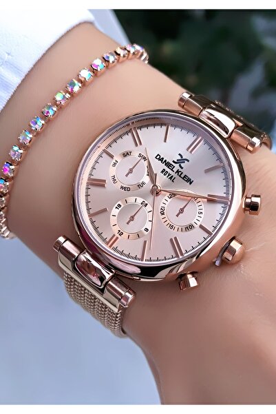 Daniel Klein Kadın Saat Orijinal Faturalı 2 Yıl Garantili 3Atm Su Geçirmez Bi...