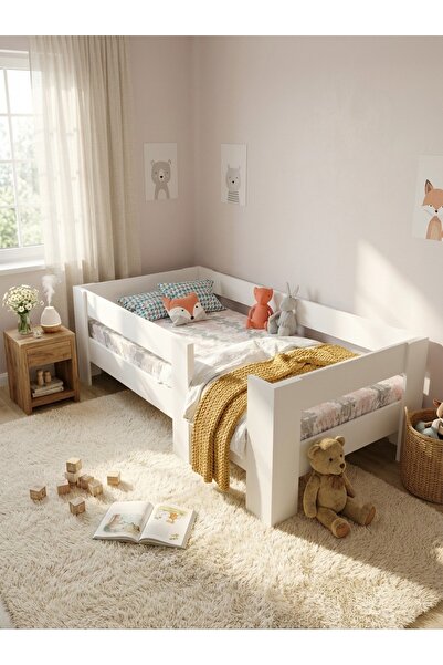 Ninnimo Beyaz Mdf 70x130 Yatak Uyumlu Montessori Karyola