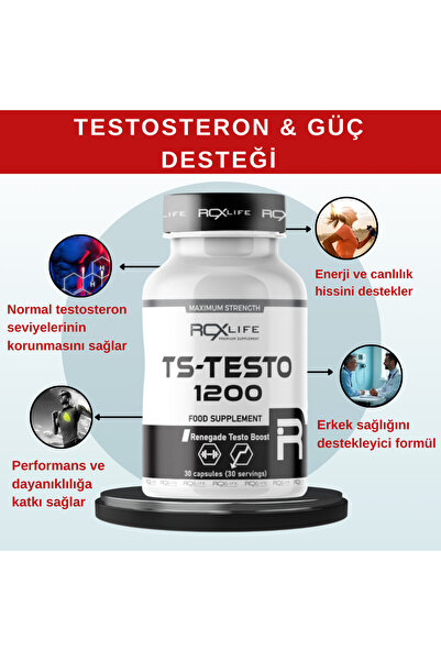 roxlife TS-TESTO TAKVİYE EDİCİ