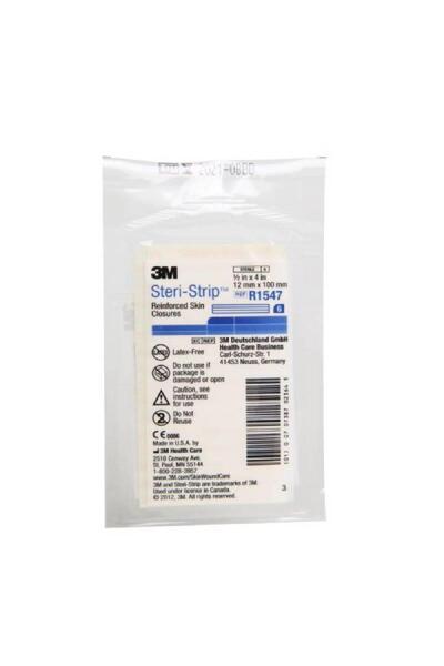 3M - STERİL STRİP 12X100MM MAVİ - REF: R1547 - 10 ADET