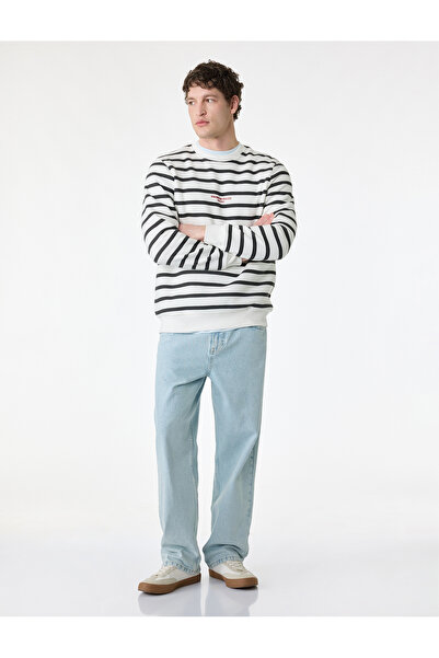 Koton Φούτερ με μακρύ μανίκι με στάμπα με λαιμόκοψη