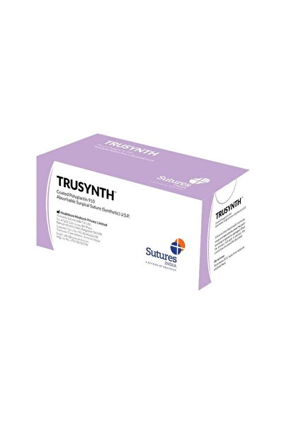 TH Emilebilir Cerrahi Iplik Pga No:2-0 26mm 3/8 Keskin 75cm