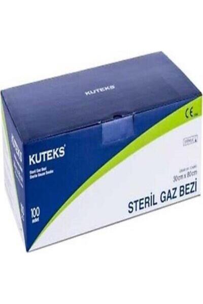 Kuteks - STERİL GAZLI BEZ HİDROFİL 2Lİ 30CM X 80CM - 10 PAKET