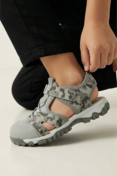 Moda Lime Unisex Çocuk Sandalet Önü Kapalı Sandalet Renkli Sandalet Ortopedik...