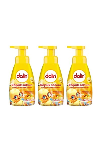Dalin Köpük Sabun 200ML Mango ve Portakal Kokulu Çoçuklarınız İçin (3 Lü Set)