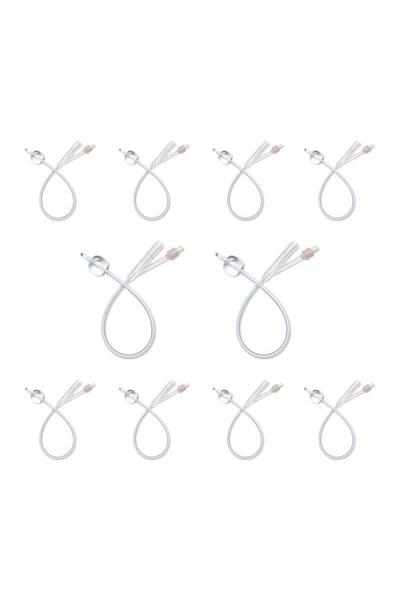 Beybi BEYBİ - FOLEY SONDA SİLİKONLU LATEKS İKİ YOLLU NO : 18 - 10 ADET