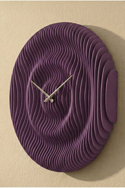 Tasarım Parametric Wooden Wall Clock - Modern 3D Layered Handmade Decorative ...
