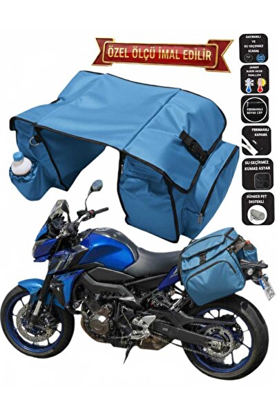 SEVBAGS MOTOSİKLET HEYBE ÇANTASI TERMAL TERMOSLU CEPLİ MAVİ