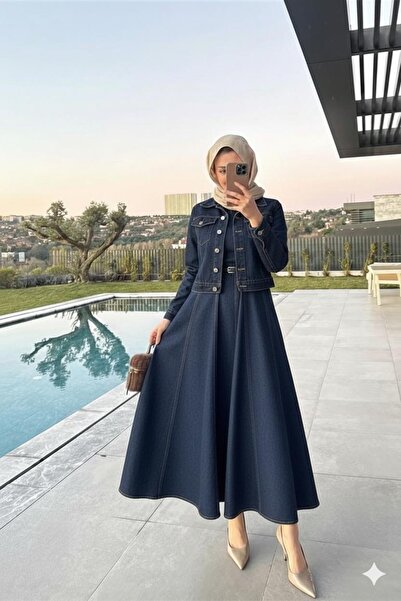 YS BUTİK YENİ SEZON KOT JİLE ELBİSE