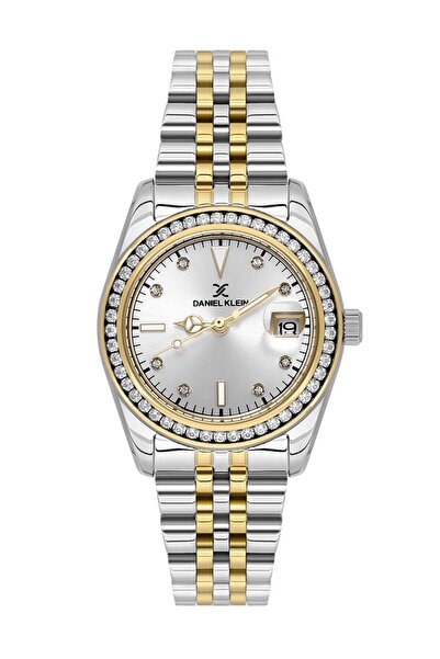 Daniel Klein Marka Rolex Kordon Kadın Kol Saati Özel Tasarım Taşlı 2 Yıl Gara...