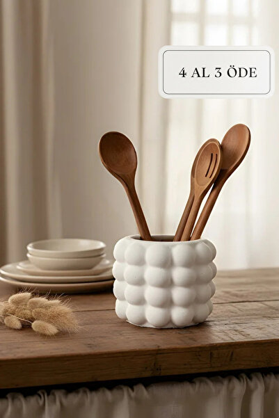 ZURİ DESİGN Suport decorativ pentru linguri din beton – Design scandinav 12 x 12