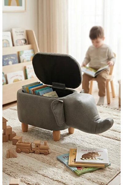 zooturak Organizer Fil Rokka Hayvanlı Puf Çocuk Koltuğu