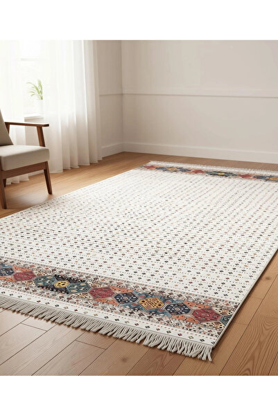 BLGHOME MOTİFLİ ÇERÇEVE DETAYLI SALON HALISI