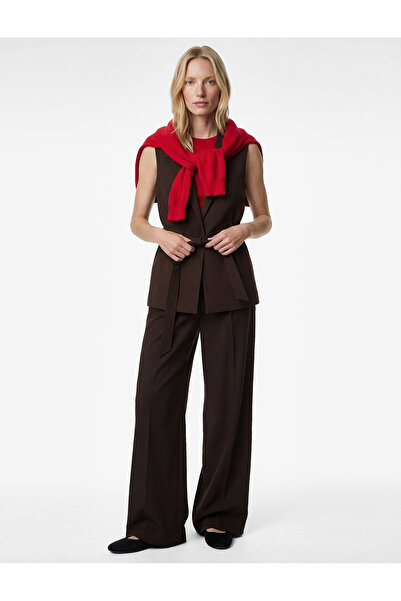 Koton Віскозна суміш, круазевий комір, без рукавів, еластичний пояс, жилет з ...