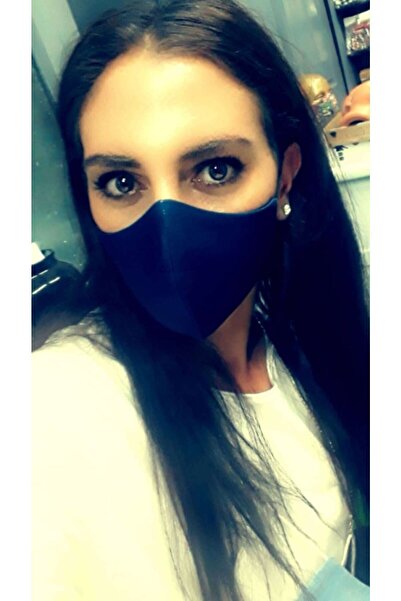 SütreTasarım Çift Katmanlı Pamuklu Kumaştan Yıkanabilir Yüz Maskesi