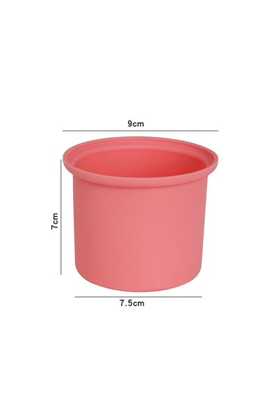 Choice جهاز تسخين الشمع الجديد باللون الوردي، مقاوم للحرارة، مع أوعية سيليكون...