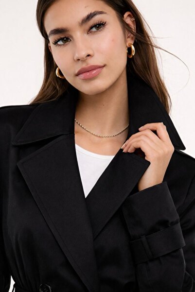 HAKKE Kemerli Premium Normal Kesim TRENÇKOT