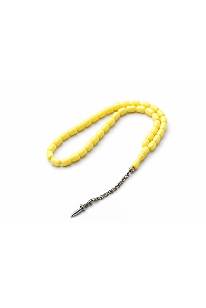 DeNors سبحة بلون العنبر - مزينة بسيف فضي - للاستخدام اليومي