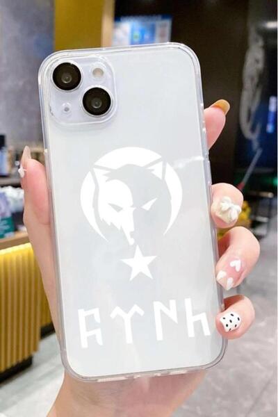 3GEN CASE İphone 13-İphone 14 Uyumlu Türk Sembolleri Desenli Şeffaf Silikon K...
