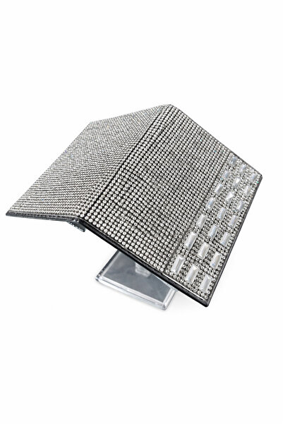 Efe Aks حافظة روشات فضية مزينة بحجر فضي وتفاصيل من الباغيت الفضي