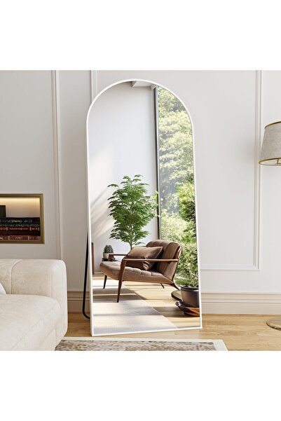 VALUE مرآة أرضية كاملة الطول بإطار من الألومنيوم (180 × 80 سم).