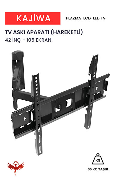 KAJİWA 42 İNÇ ASKI APARATI HAREKETLİ (106 EKRAN) Tüm Marka ve modellerle uyum...