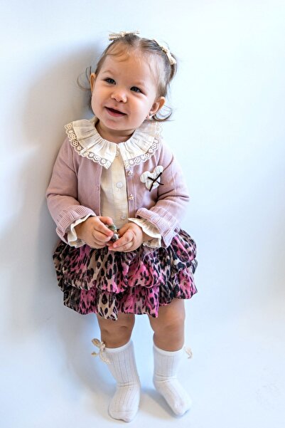 HAUSEkids مجموعة من 3 قطع للفتيات الصغيرات من 6-18 شهرًا - روز سوفاج - وردة م...