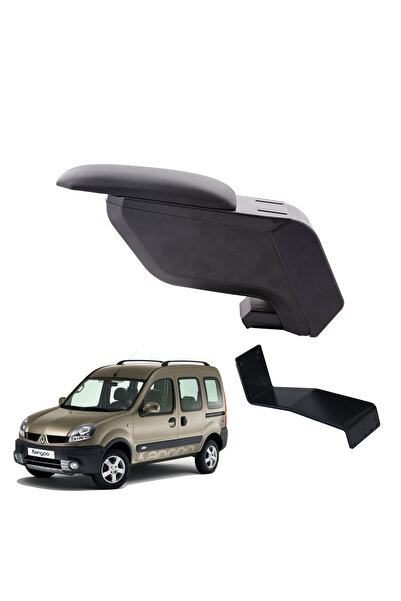 3 Tıkla Renault Kangoo 2005 Delmesiz Çelik Ayaklı Siyah Kolçak Kol Dayama