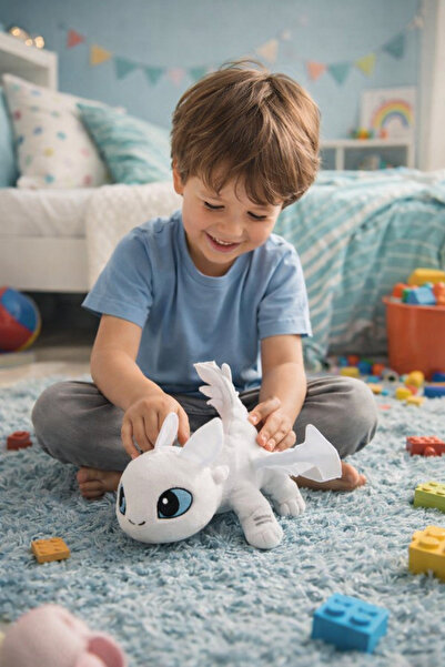 ŞAŞKIN HOUSE EJDERHANI NASIL EĞİTİRSİN 35 CM DİŞSİZ IŞIĞIN ÖFKESİ  BEYAZ SEVİ...