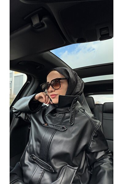 Touche Vegan Deri Ceket Siyah