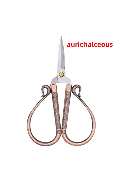 Choice Red copper Stainless Steel Sewing Scissors Vintage Fabric Tailor Threa...
