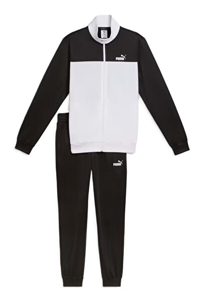 Puma 691766 Costum Poly Colorblock Set de trening casual pentru bărbați ALB