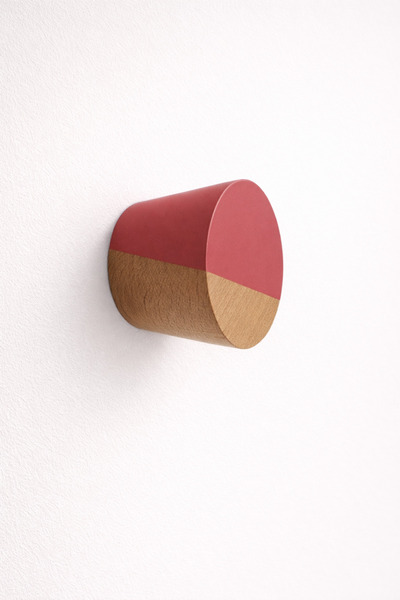 od orient design Antik Pembe - Naturel Yarım Ay Serisi Koni Duvar Askısı