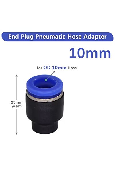 Choice 10mm 5 Pcs Pneumatic Connector Quick Plug Plastic Plug Pipe Plug PPF 4...